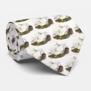 Snowshoe Hare, winter (Northern Hare) by Audubon Tie