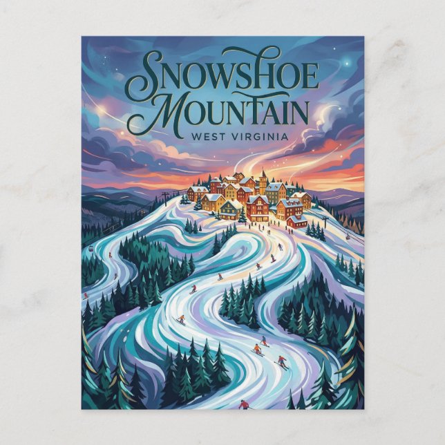 Snowshoe Mountain West Virginia Postcard (Front)