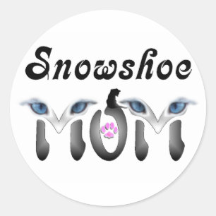 Snowshoe Mum Gifts Classic Round Sticker