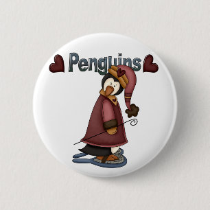 Snowshoe Penguin T-shirts and Gifts 6 Cm Round Badge