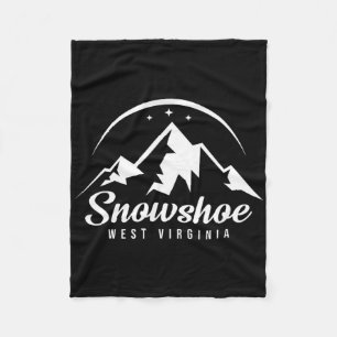Snowshoe West Virginia Ski Resort Skiing Snowboard Fleece Blanket