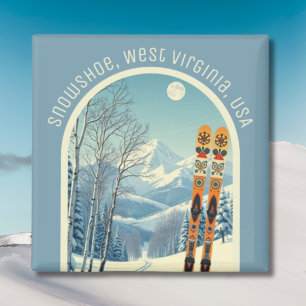  Snowshoe West Virginia USA ski resort Magnet