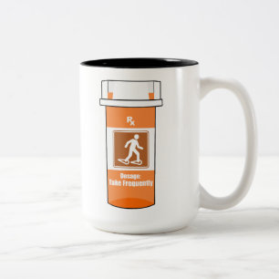 Snowshoeing Is My Drug Two-Tone Coffee Mug