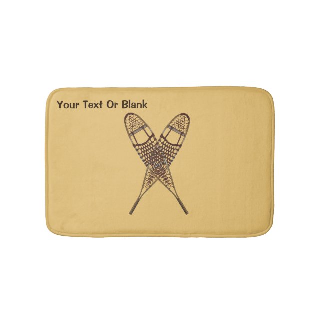 Snowshoes Bath Mat (Front)