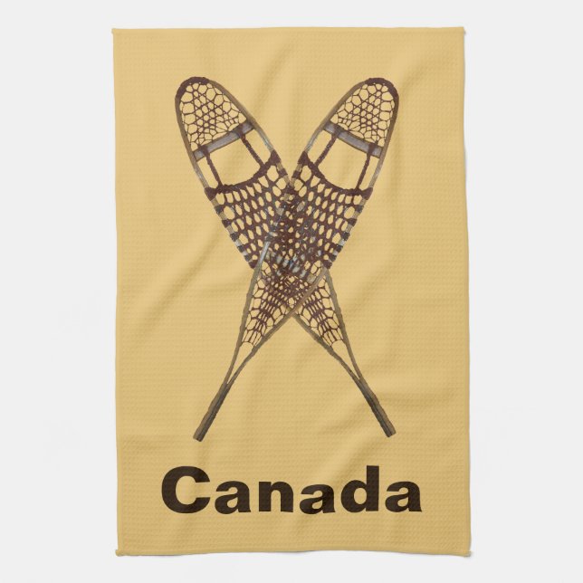 Snowshoes Tea Towel (Vertical)