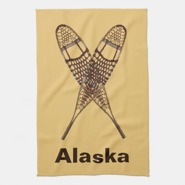 Snowshoes Tea Towel (Vertical)