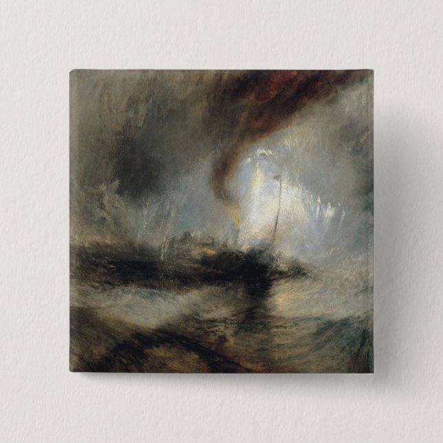 Snowstorm 15 Cm Square Badge (Front)