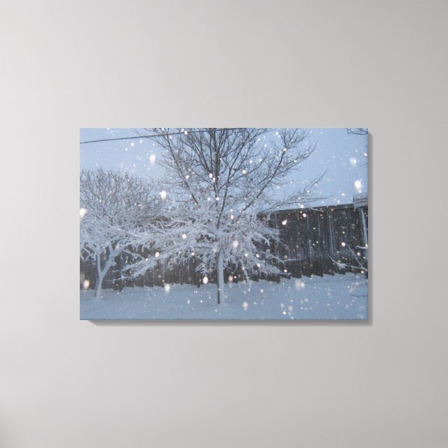 Snowstorm Canvas Print (Front)