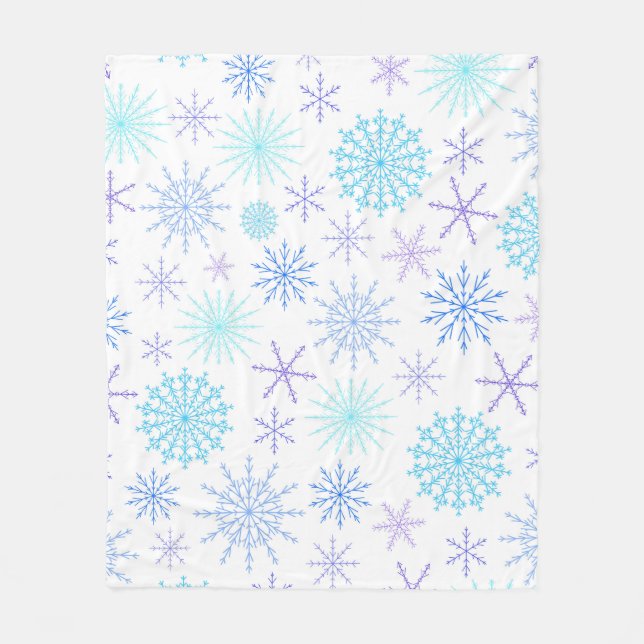 Snowstorm Fleece Blanket (Front)