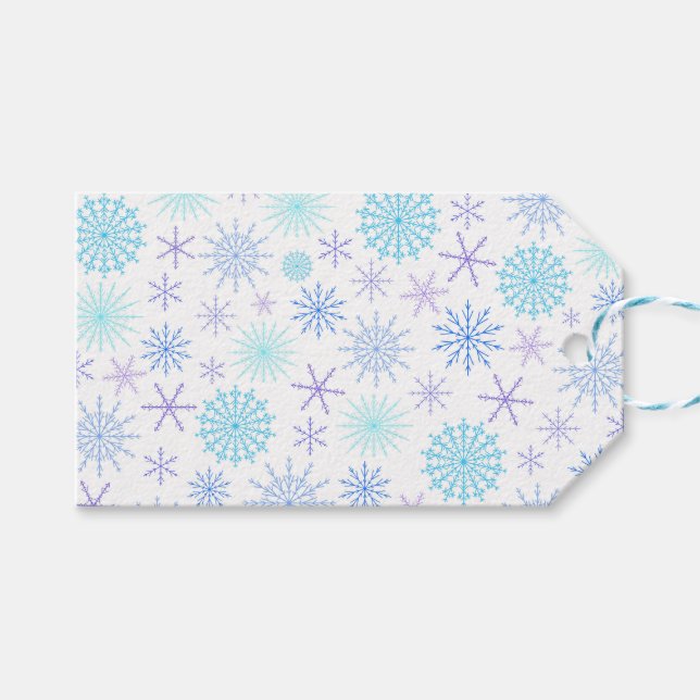 Snowstorm Gift Tags (Front (Horizontal))