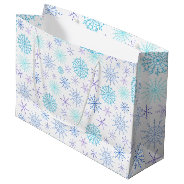 Snowstorm Large Gift Bag (Front Angled)