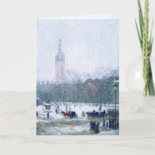 Snowstorm, Madison Square. Fine Art Christmas Holiday Card