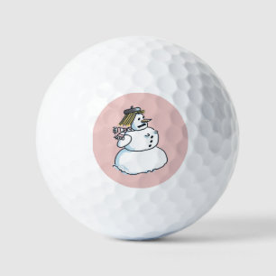 Snowwoman pink value golf balls 12 pk