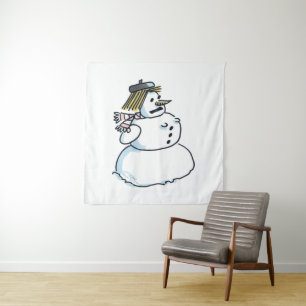Snowwoman tapestry