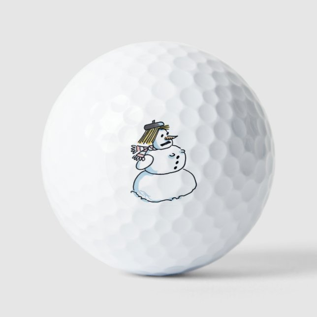 Snowwoman value golf balls 12 pk (Front)