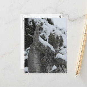 Snowy Angel in Washington, Iowa  Postcard