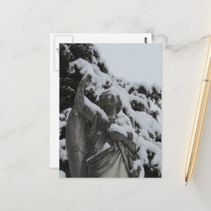 Snowy Angel in Washington, Iowa Postcard