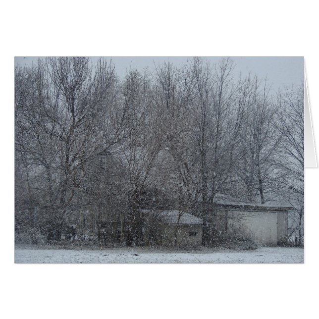 Snowy Barn (Front Horizontal)