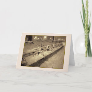 'Snowy Benches' Holiday Card - Season