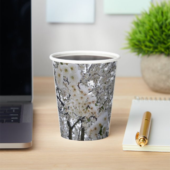 Snowy Blossom Paper Cup (Insitu)