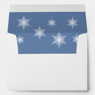 Snowy Blue 5X7 Envelope