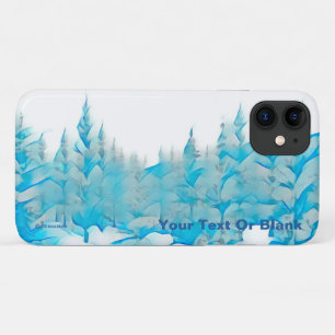 Snowy Blue Trees Case-Mate iPhone Case