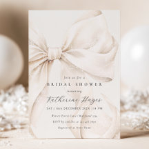 Snowy Bow Winter Bridal Shower