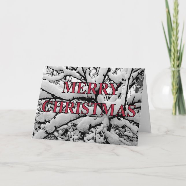 snowy branches christmas card (Front)