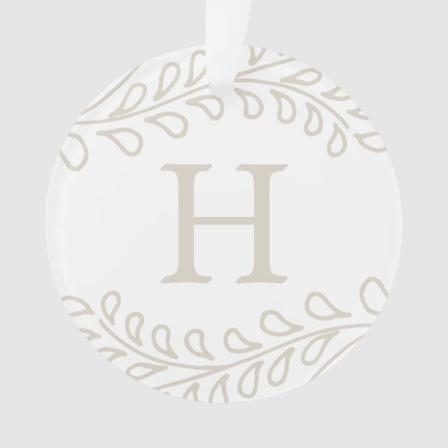 Snowy Branches Collection Ornament (Front)