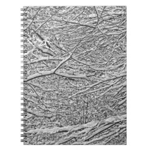 Snowy Branches Spiral Notebook