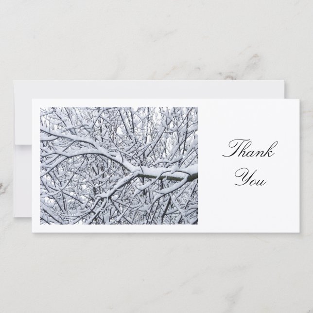 Snowy Branches - Thank You (Front)