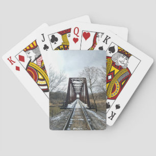 Snowy Bridge Playing Cards