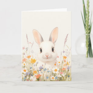Snowy Bunny Serenity Card