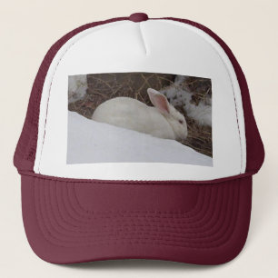Snowy Bunny Trucker Hat