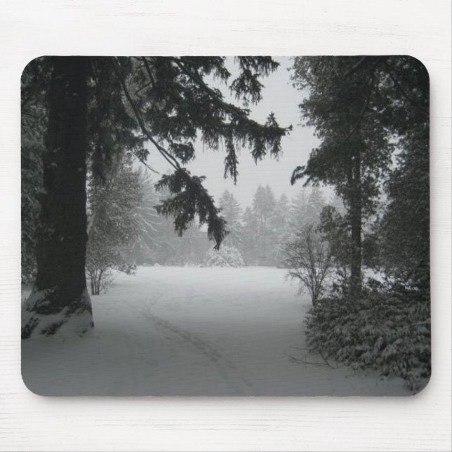 Snowy Campus Mouse Pad (Front)