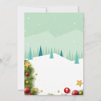 Snowy Christmas Holiday Card
