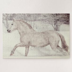 Snowy Christmas Horse  Jigsaw Puzzle