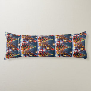 "Snowy Christmas Magic" Body Cushion