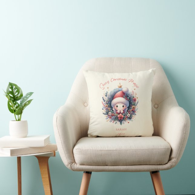 Snowy Christmas Magic  Cushion (Chair)