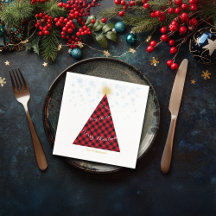 Snowy Christmas Plaids Tree Personalise