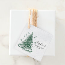 Snowy Christmas Tree Baby Shower