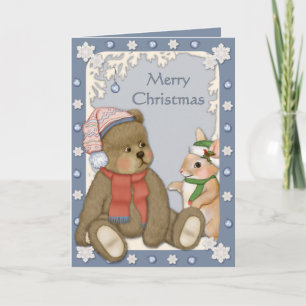 Snowy Christmas - Verse Inside Holiday Card