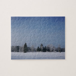 Snowy cold winter landscape 12 jigsaw puzzle