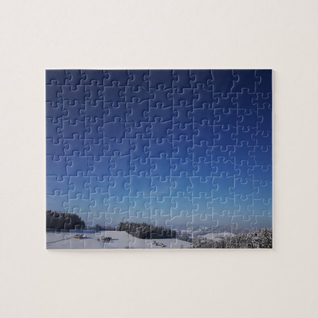 Snowy cold winter landscape 9 jigsaw puzzle (Horizontal)