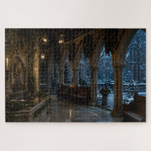 Snowy Conservatory Hall Jigsaw Puzzle