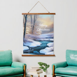 Snowy creek blank hanging tapestry