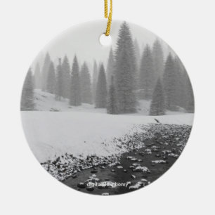 Snowy Creek Photo Ornament