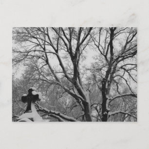Snowy Cross Postcard