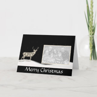Snowy Deer Holiday Card