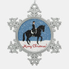 Snowy Dressage Horse Christmas